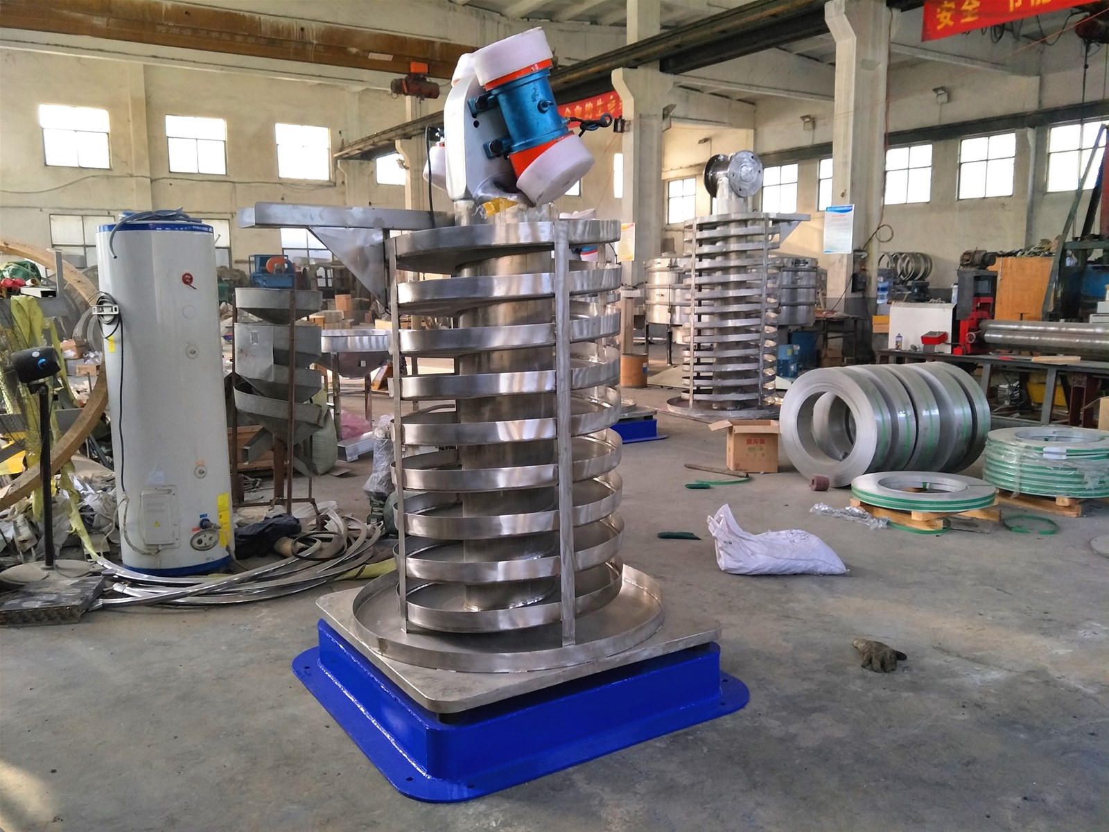 Vertical Vibrating Conveyor Wheat Spiral Conveyor