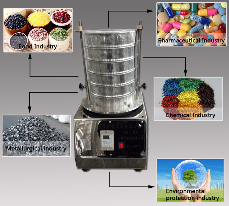 Lab Test Sieve Shaker Vibrating Screen Sifter Machine
