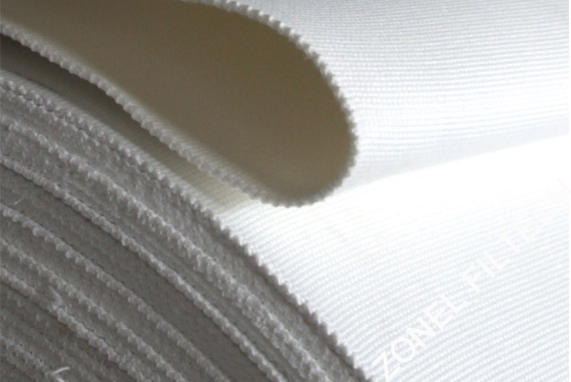 Polyester air slide belt for cement plants