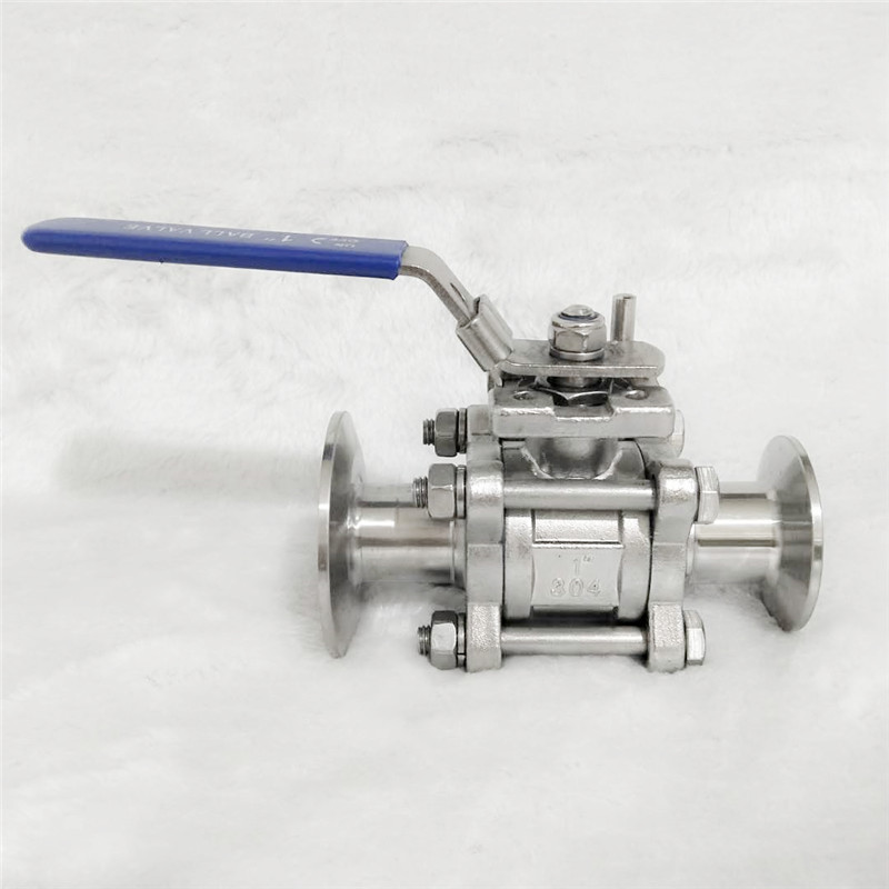 China Sanitary and Industrial Clamped Ball Valve High Quality 304316 Stainless Steel