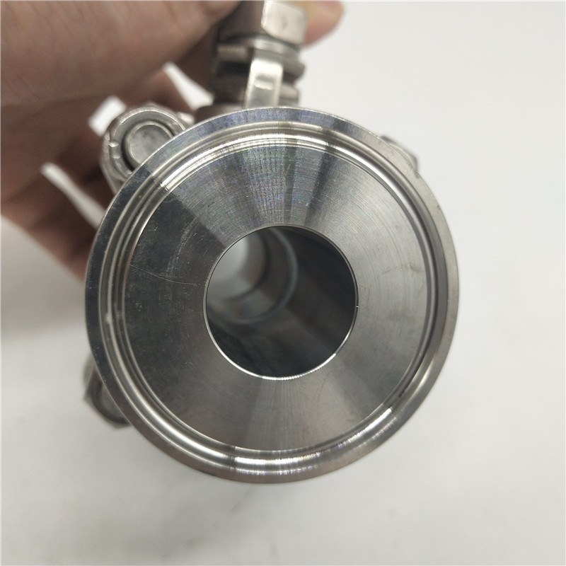 China Sanitary and Industrial Clamped Ball Valve High Quality 304316 Stainless Steel