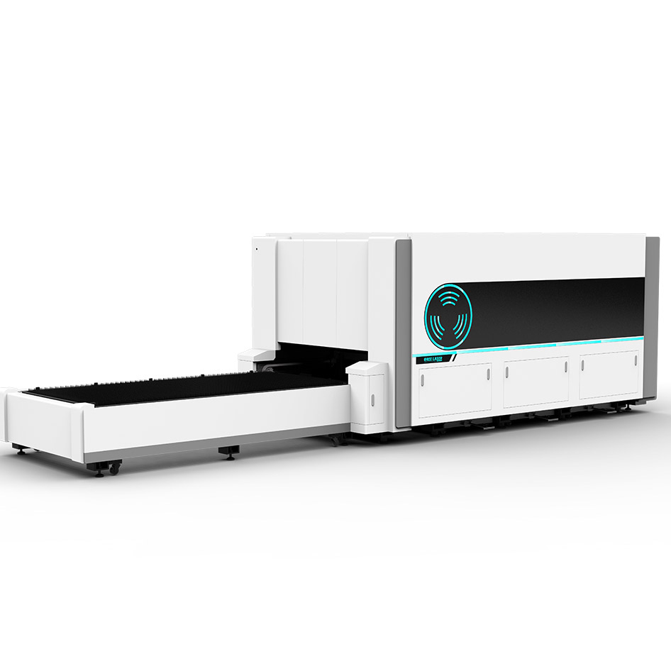 flate fiber laser cutting machine with protective shell