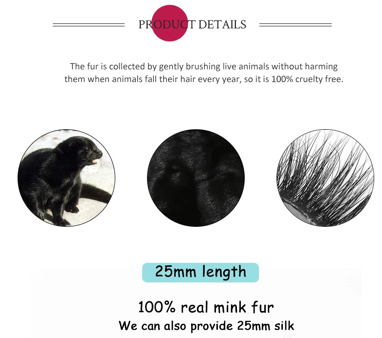 3D faux mink fur eyelash synthetic fiber eyelash silk eyelash magnetic eyelash real mink fur eyelash