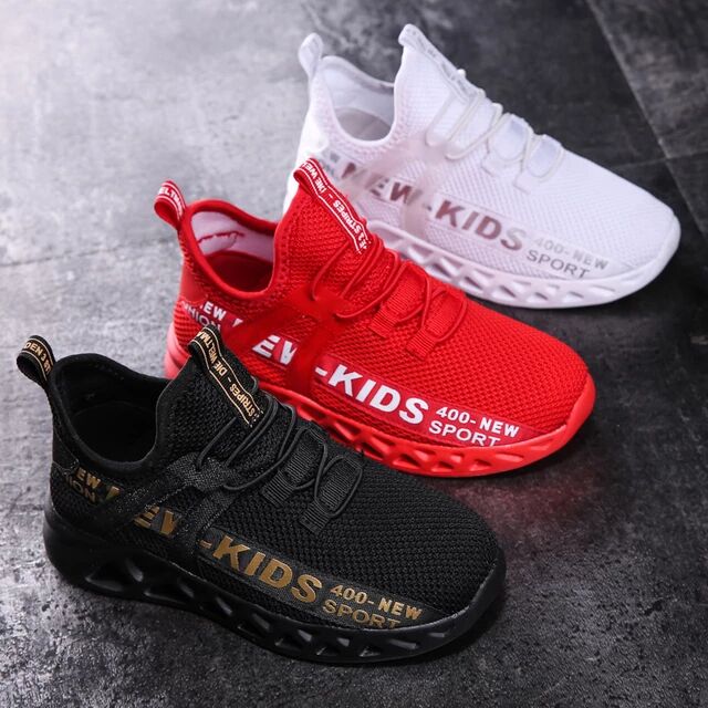 Kids Running Sneakers Breathable Lightweight Children Shoes Nonslip Casual Boys Shoes Walking Sport Girls Sneakers Zapa