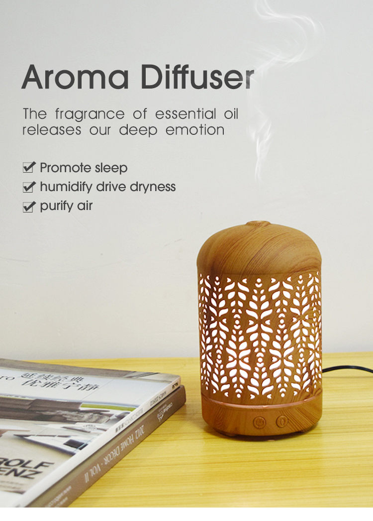 Vintage Chinese Style 7 Colors Aroma Diffuser Air Humidifier 100ML Essential Oil Diffuser