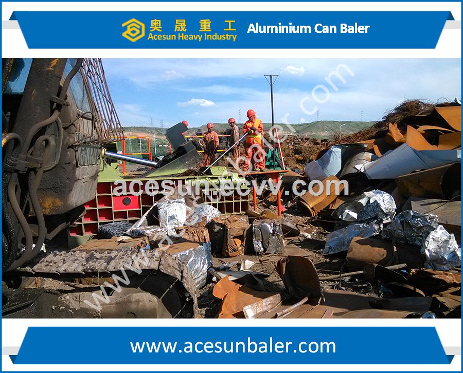 automatic Aluminium Cans Baler machine