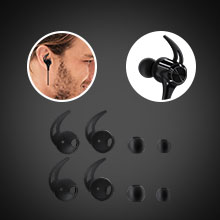 16 Hrs Work IPX7 Waterproof Bluetooth 50 Sports Wireless Headphones with Magnetic Connection for Running Builtin Mic