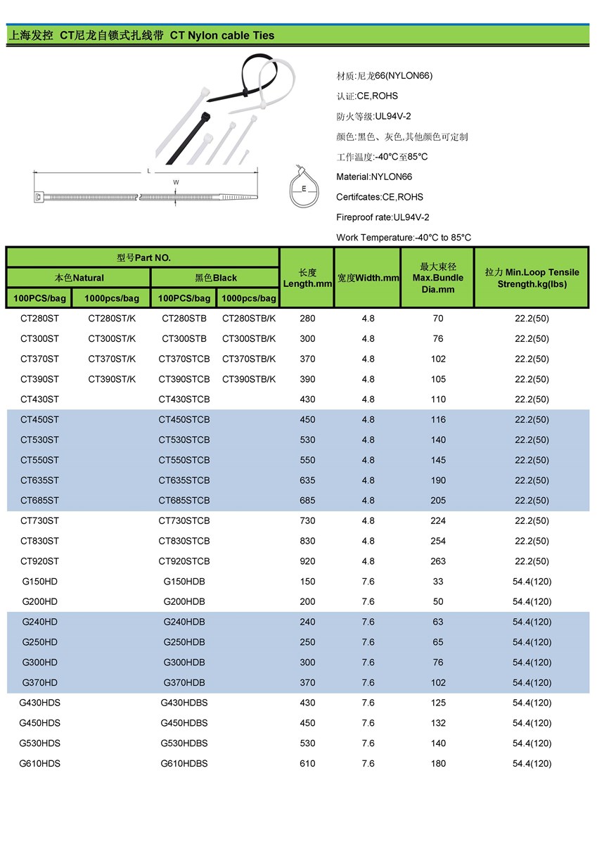 Self lock cable tiesblack cable tie
