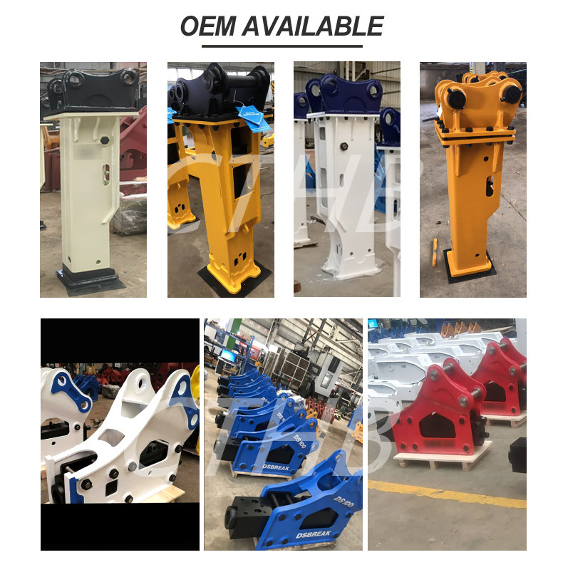 kobelco excavator attached demolition machine hydraulic rock breaker rock drill breaker