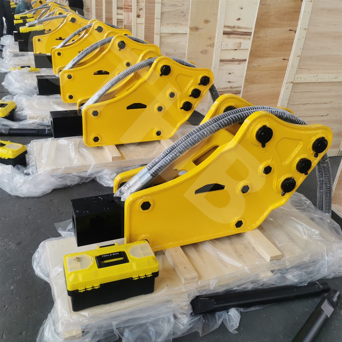 kobelco excavator attached demolition machine hydraulic rock breaker rock drill breaker