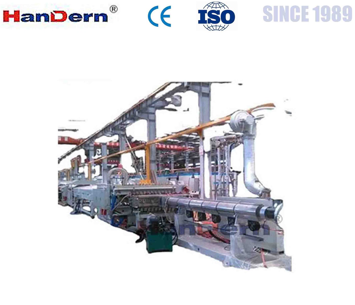 Vshaped hollow grid plate machinerymulti wall sheet production line