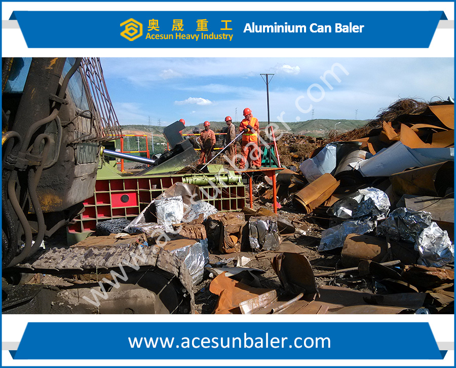 automatic waste iron baler machine