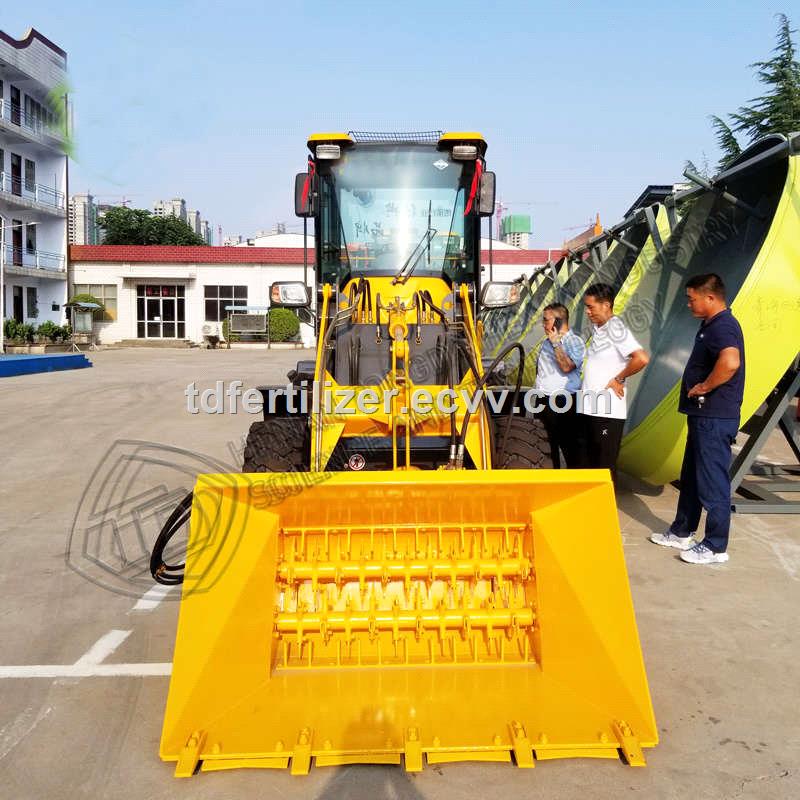 China manufacturer forklift type compost making machine for organic fertilizer