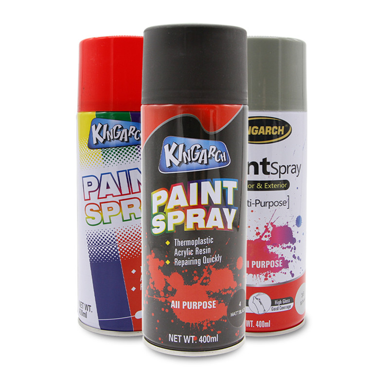KINGARCH Matt Black Spray Paint Primer Paint Acrylic Spray