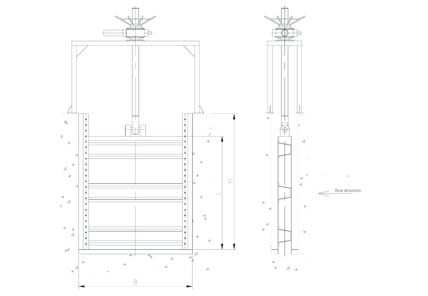 PZM Manual or Electric Aluminum Alloy Sluice Gate
