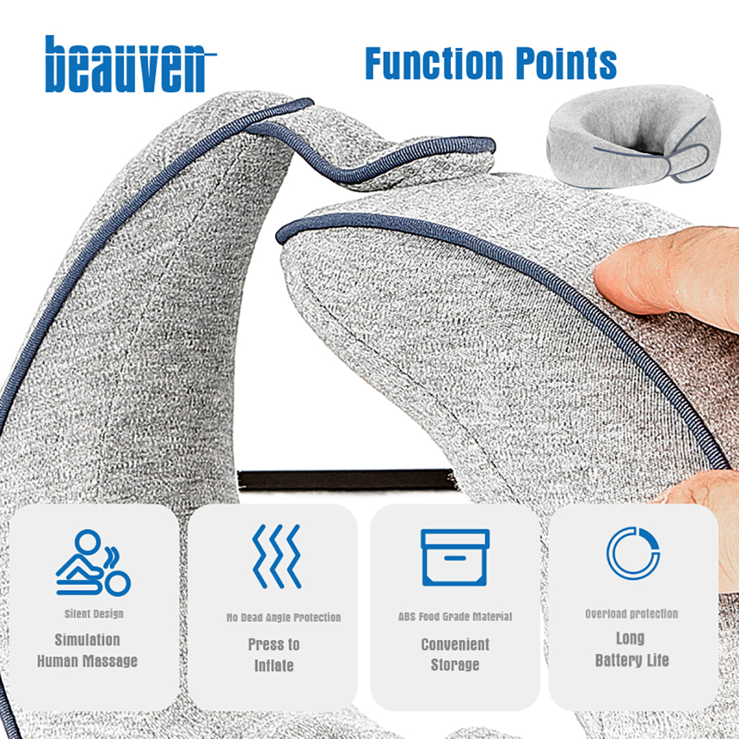 Travel Memory Foam Neck Pillow Foldable Ergonomic Design Protection Vertebrae Massage Neckrest