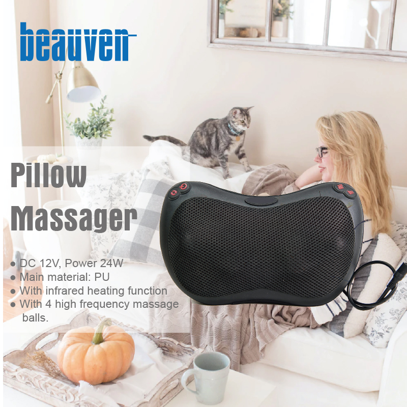 Shiatsu Neck and Back Massager with Soothing Heat for Shoulder Leg Body Muscle Pain Relief for Home Office and Car Use