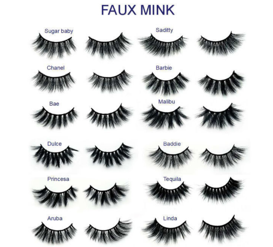 3D Strip False Eyelashes Clear Band Wholesale Private Label 3D Faux Mink Eyelash