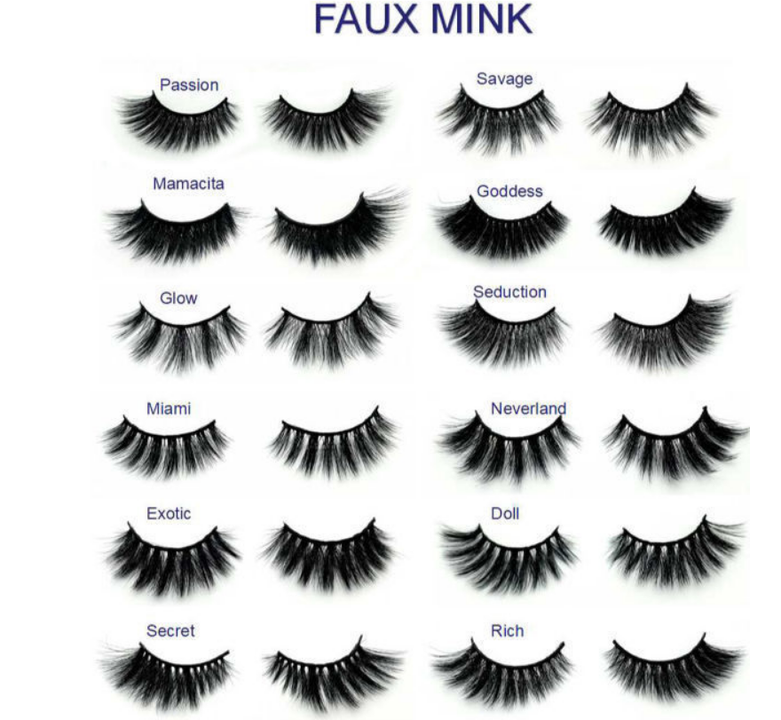 3D Strip False Eyelashes Clear Band Wholesale Private Label 3D Faux Mink Eyelash