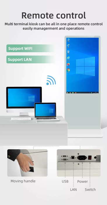 43inch 49inch 55inch standing dualscreen display digital signage