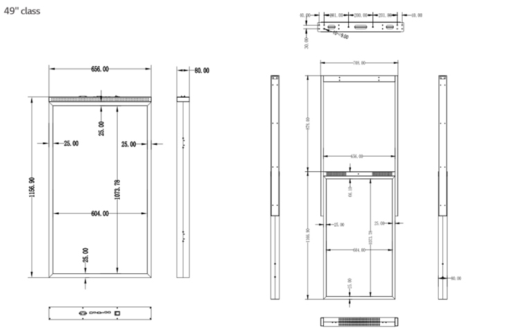 32434955inch semioutdoor digital signage kiosk doublesided window advertising machine