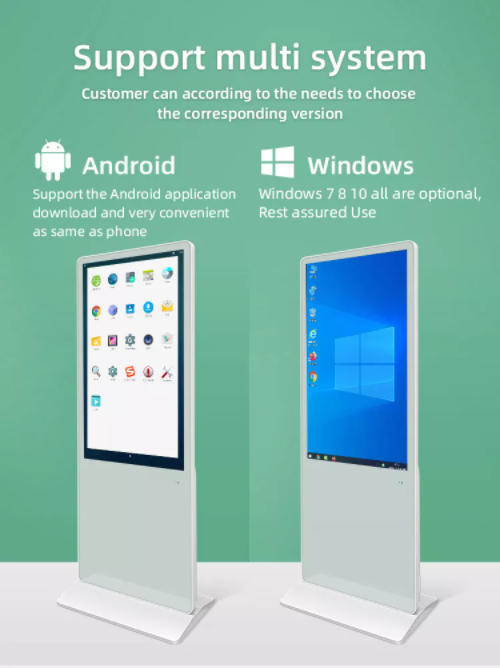 43inch 49inch 55inch standing dualscreen display digital signage