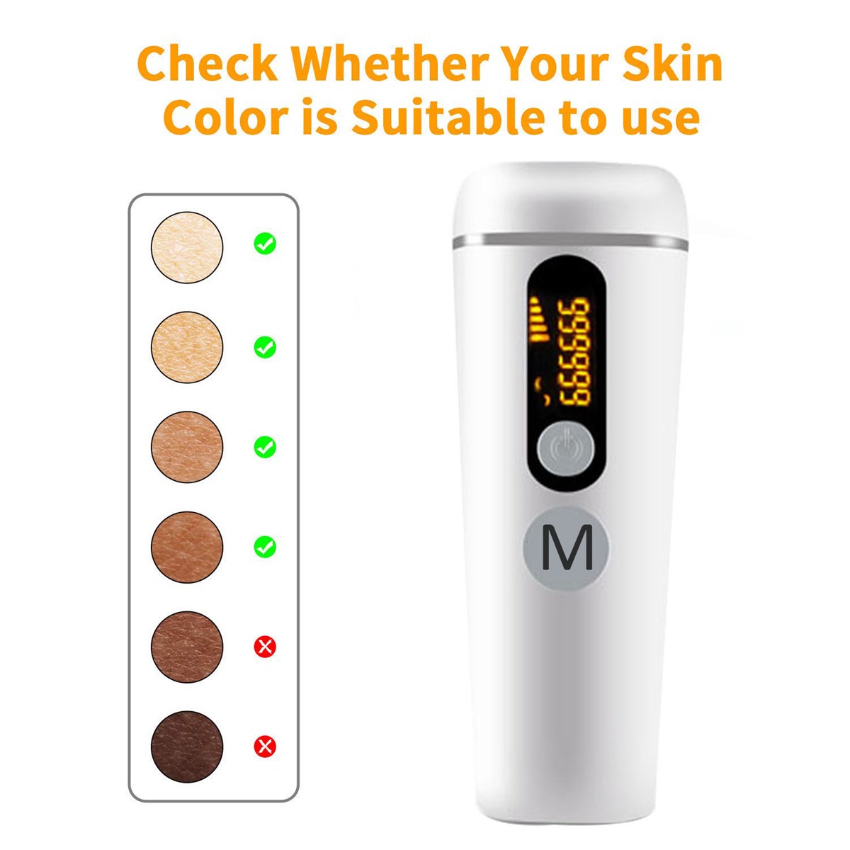 Hair Removal IPL Pulsed Light Laser Body and Vision Laser Epilators for Women Depilation 999999 Light Impulsions Comple