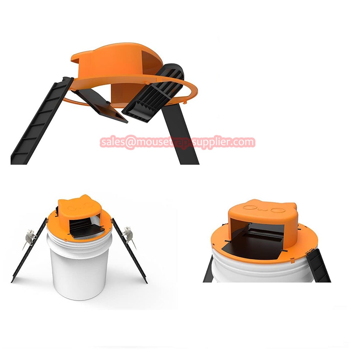 Humane Reusable Auto Reset Multicatch Flip N Slide Bucket Lid Rat Killer Mouse Trap