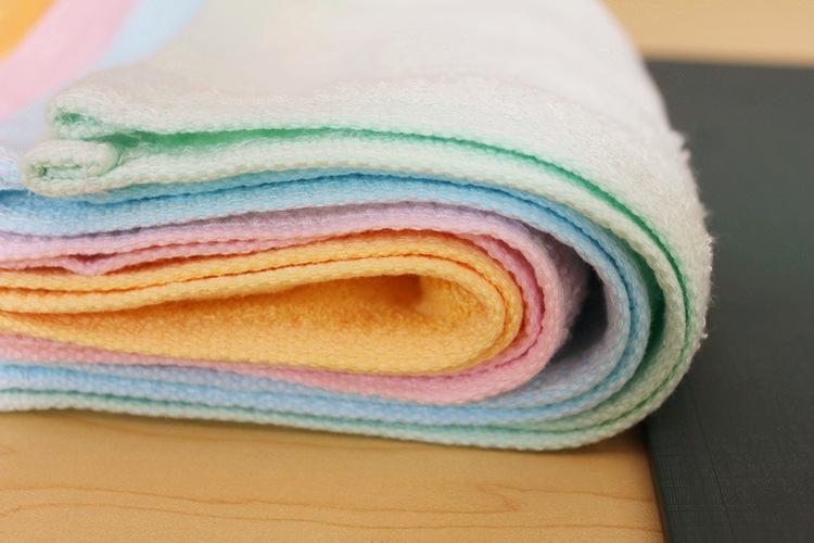 Bamboo cotton small square towel