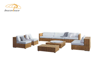 popular outdoor furniture sets garden furniture aluminum frame rattan waterproof sofa sets