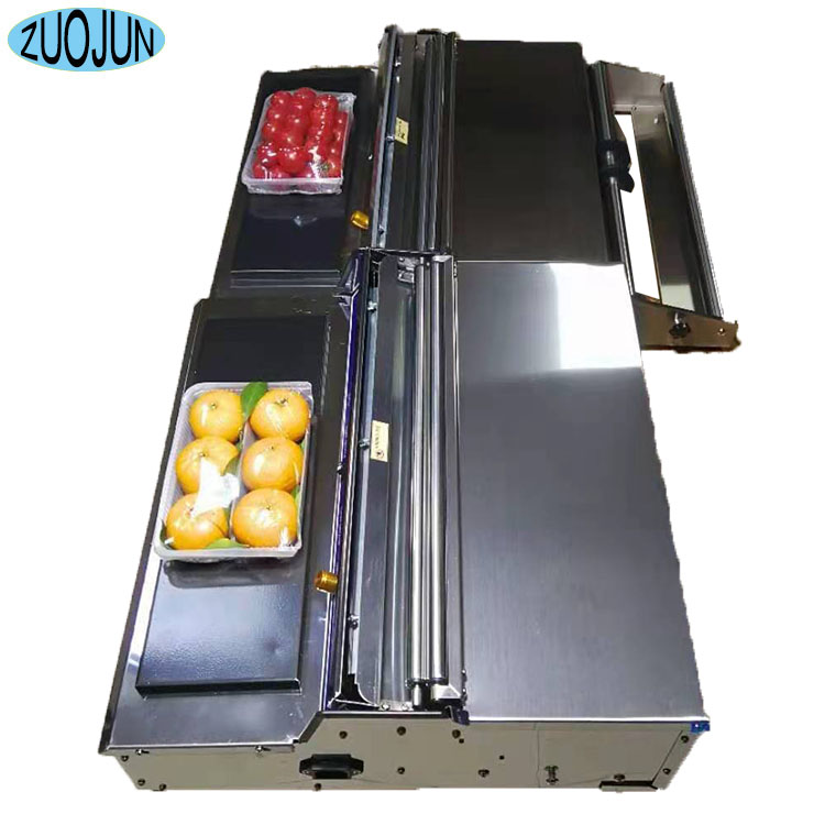 HW450 manual plastic wrap sealing machine for fruits meat and vegetables