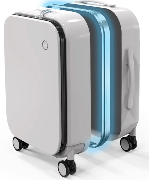 New Patent Design Aluminum Frame Suitcase Carry on Rolling Luggage Beautiful Boarding Cabin M9260