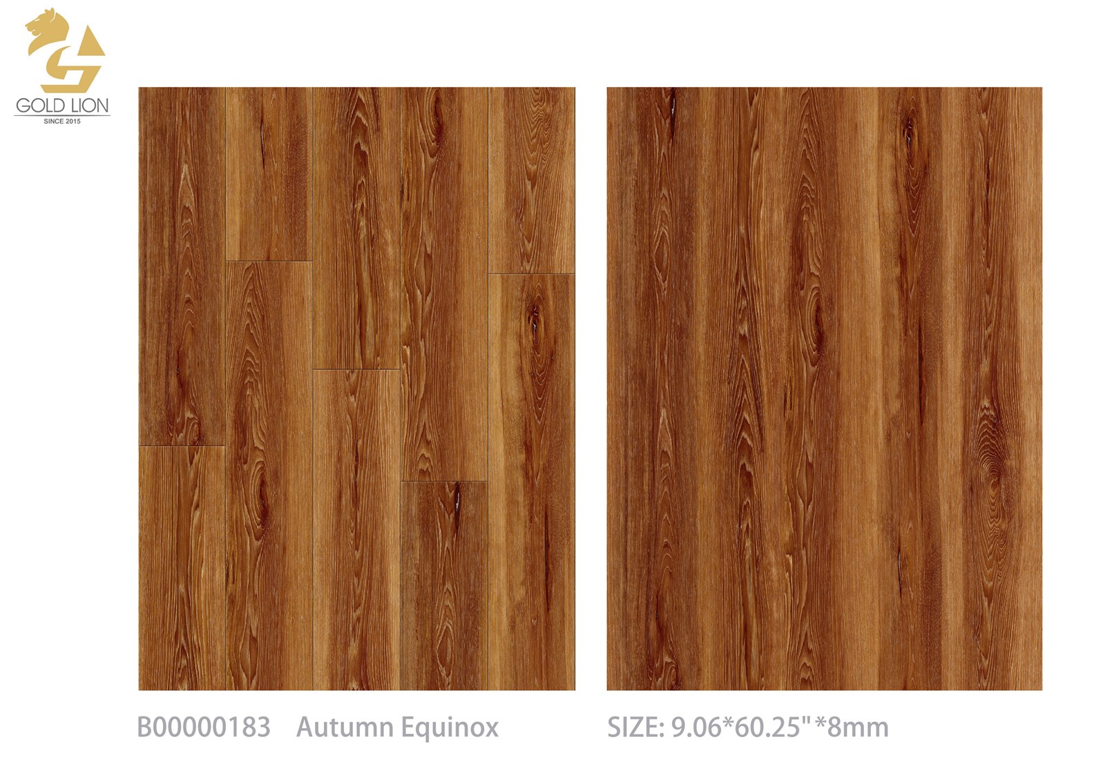 Gold Lion SPC Vinyl flooring B183 Autumn Equinox 906 W6025 L