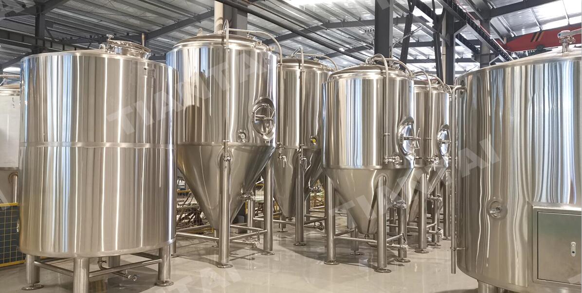 800L 7bbl Double wall temperature controlled jacketed conical fermenter tank