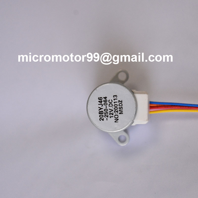 Factory supply 12V 20byj46 5V micro mini DC geared 75 degree Stepper Motor for Electrical fans