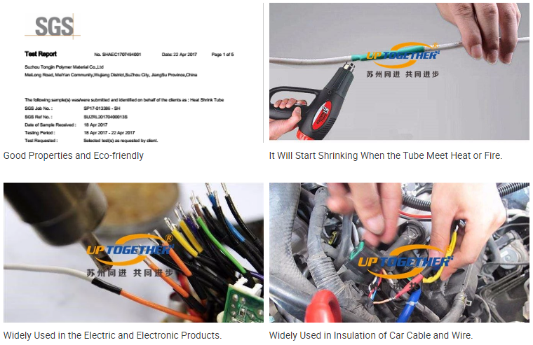 color thin wall heat shrink tubing factory supplier DRS heat shrink tubing