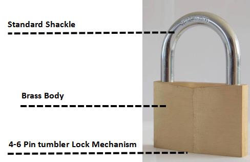 Hot sale safety high quality cheap waterproof thin type brass padlock 2070mm