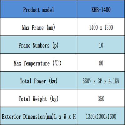 KHB Series Vertical Screen Plate Drying Machine