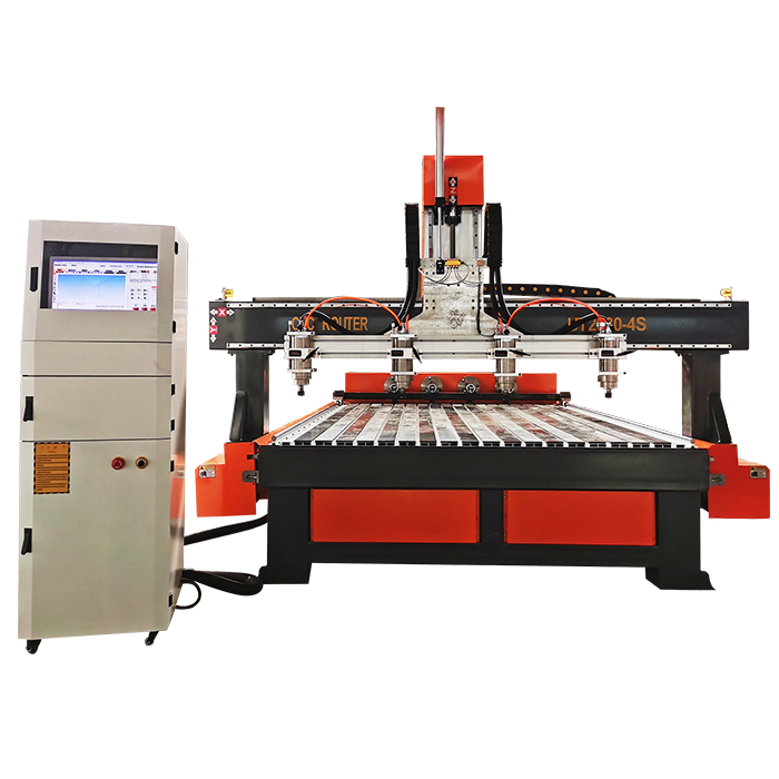 2021 High Quality Rotary 4 Axis Multi Spindle CNC Router 2030 Carving Machine for Furniture Legs