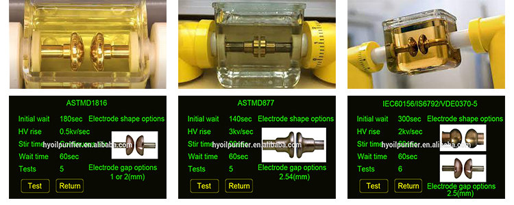 AC 080100KV Epoxy Transformer Oil Breakdown Voltage Test Set Calibration of Oil Test Kit BDV