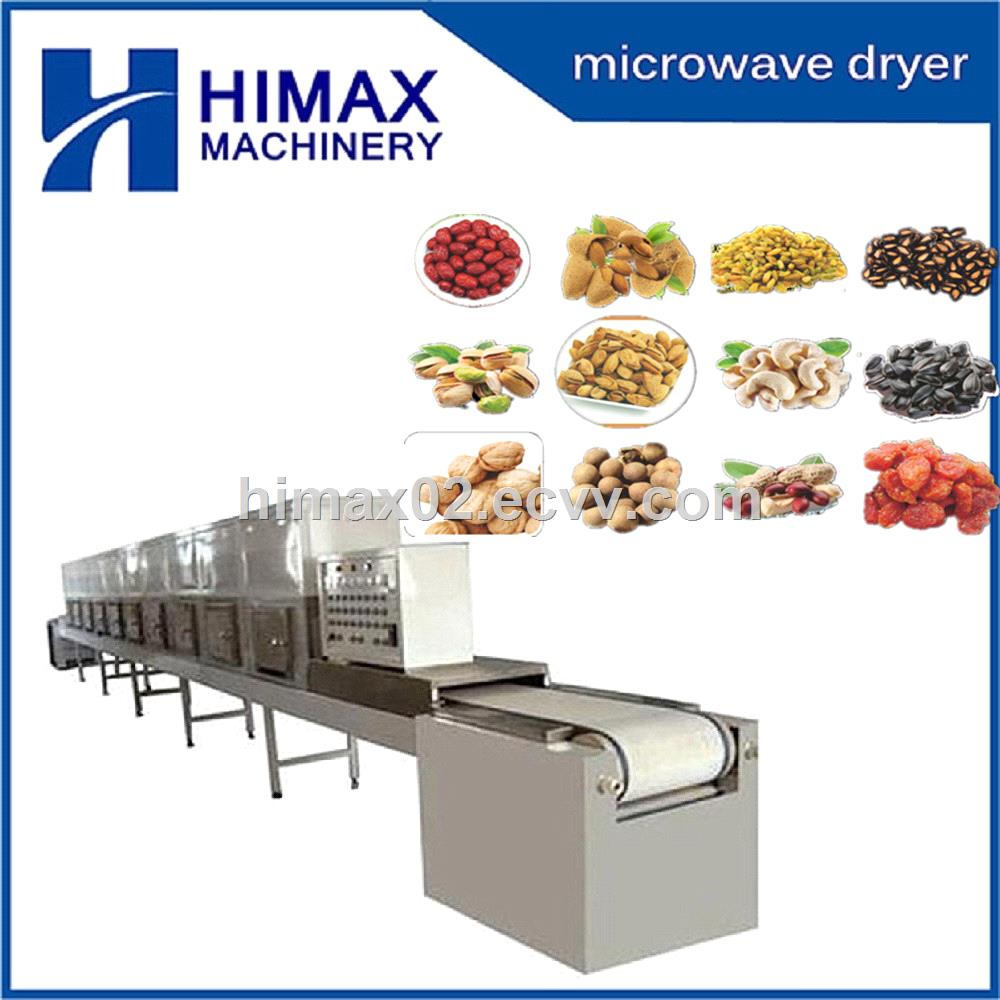 Green tea leaf microwave dryer oven automatic microwave coffee drying equipment cocoa bean roasting machine