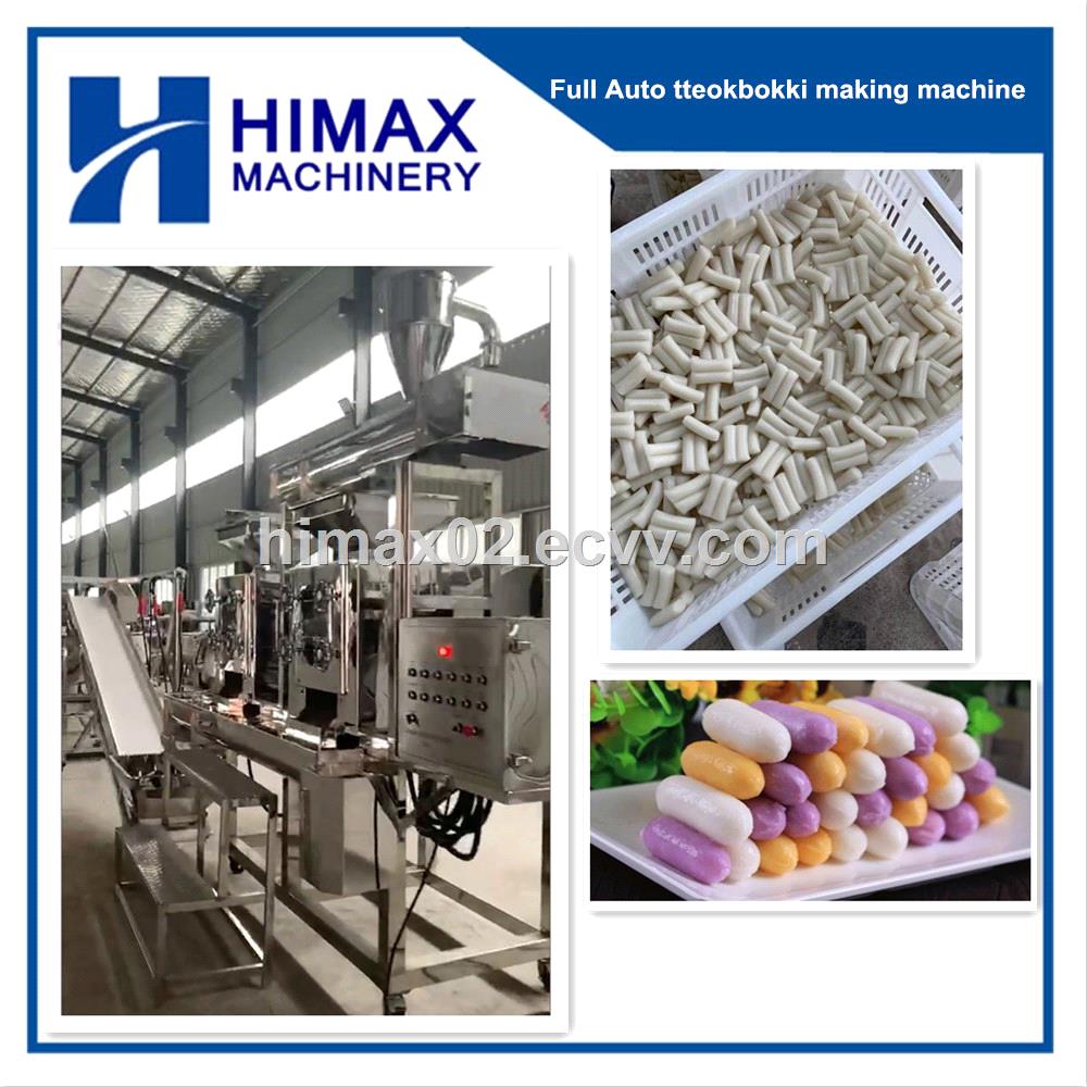 Spicy Korean food Tteokbokkitopokki ddukbokkiddeokbokkidukbokki rice cake Mochi continuous making machine Spicy Korean food Tteokbokkitopokki ddukbokkiddeokbokkidukbokki rice cake Mochi continuous making machine