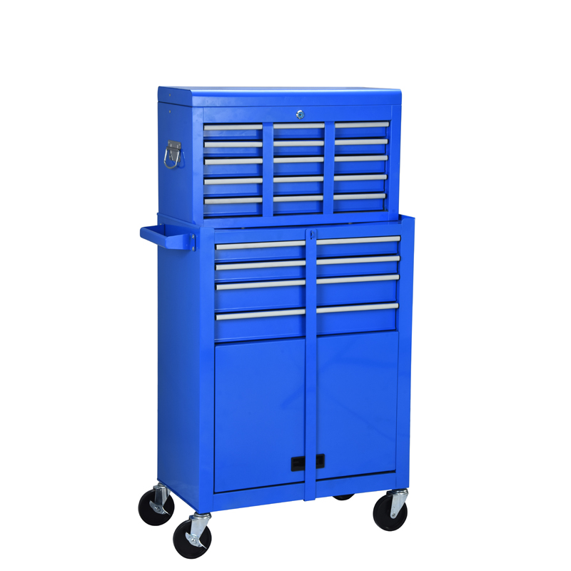 13 Drawers Rolling Tool Chest and Tool Storage Cabinet Removable Top Chest with Lock