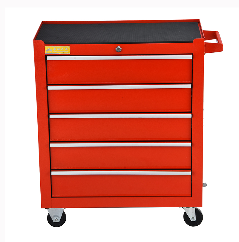 Workshop 5 Drawers Roller Tool Cabinet with Handle and Wheels