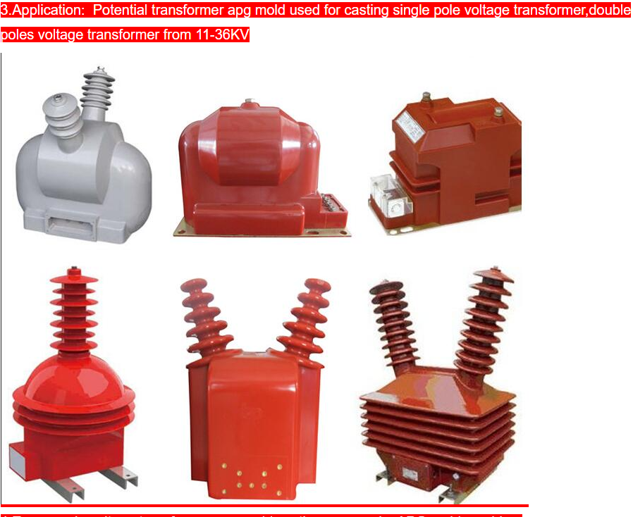 High Quality Epoxy Resin Medium Voltage Instrument Transformer Die PT APG Casting Mould