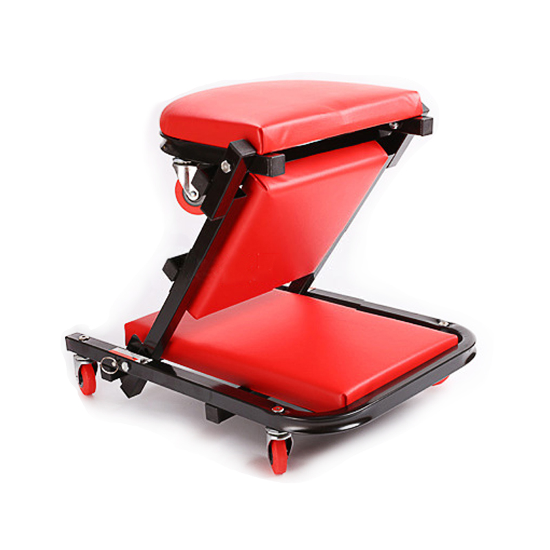 40 Z Shape Mechanic Creeper Seat Rolling Chair Workshop Stool Garage Shop Cart Tray Repair