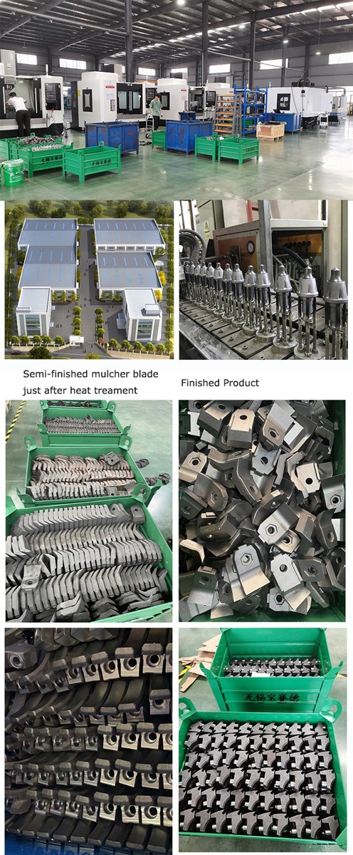 Wholesales FAE Forestry Mulcher Teeth with Carbide