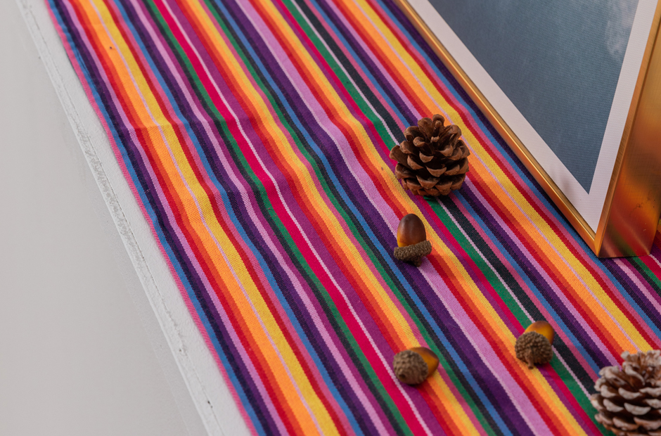 Colorful Table Runnerdelicatedecor
