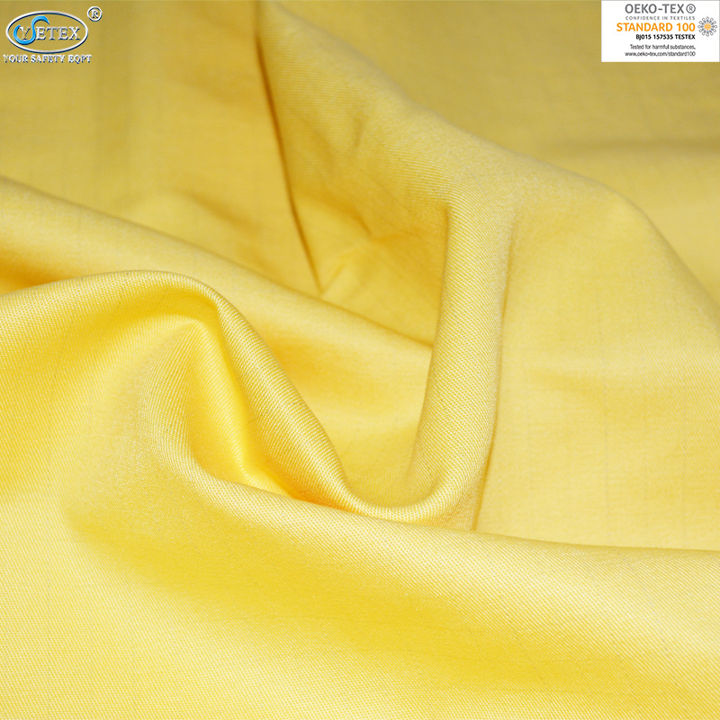 cotton nylon twill flame retardant fabric for garments with en 11612 en 11611