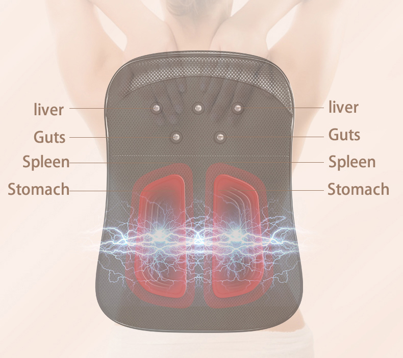 Home and Car Pressure and Pulse Back Massage Cushion HFRYB8